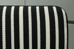 Tecta Stuhlsets|2er-Set Stuhl D14 Bauhaus-Stof Schwarz Weiß Stahlrohr Schwarz Pulverbeschichtet