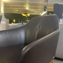 De Sede Stuhlsets|2er-Set Stuhl DS 279 01 Leder Select Café Braun Gestell Nussbaum