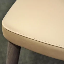 San Giacomo Stuhlsets|4er-Set Stuhl Eva Kunstleder A Farbe Talpa Beige Füße Eiche Grigio ohne Armlehne