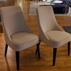 B&B Italia Stuhlsets|6er-Set Stuhl Febo Maxalto Apta Stoff Licata Natur Beine Eiche Schwarz