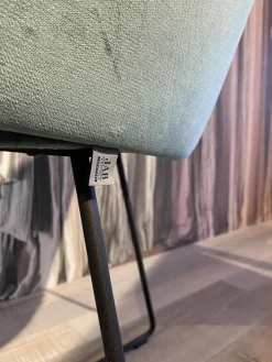 IP Design Stuhlsets|2er-Set Stuhl Flow Bezug Stoff Lennox 1-6847-082 Türkis Gestell Stahl Matt Schwarz