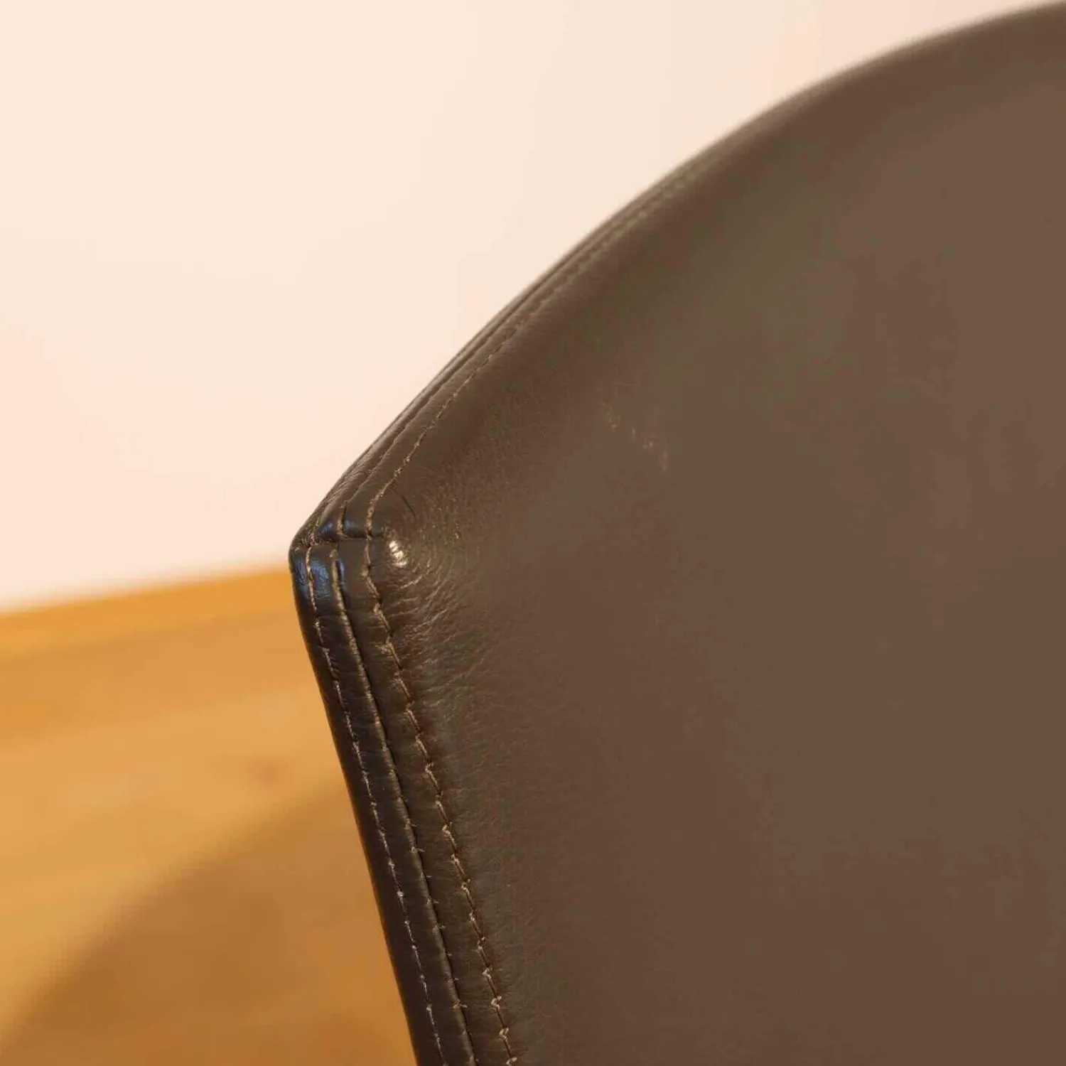 Draenert Stuhlsets|4er-Set Stuhl Freischwinger Luma Leder Grau