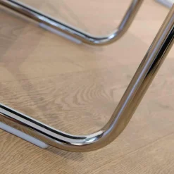 Draenert Stuhlsets|4er-Set Stuhl Freischwinger Luma Leder Grau