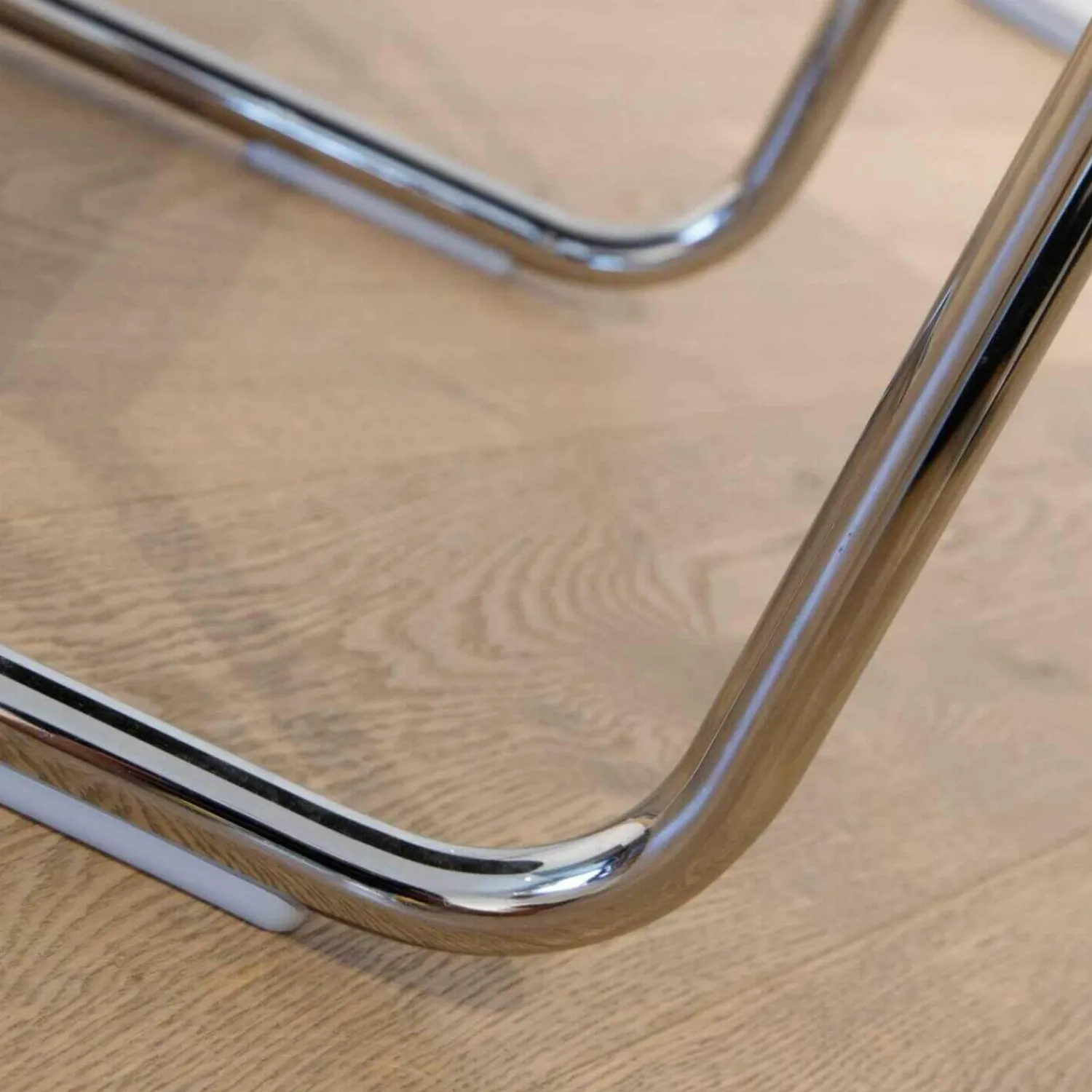 Draenert Stuhlsets|4er-Set Stuhl Freischwinger Luma Leder Grau