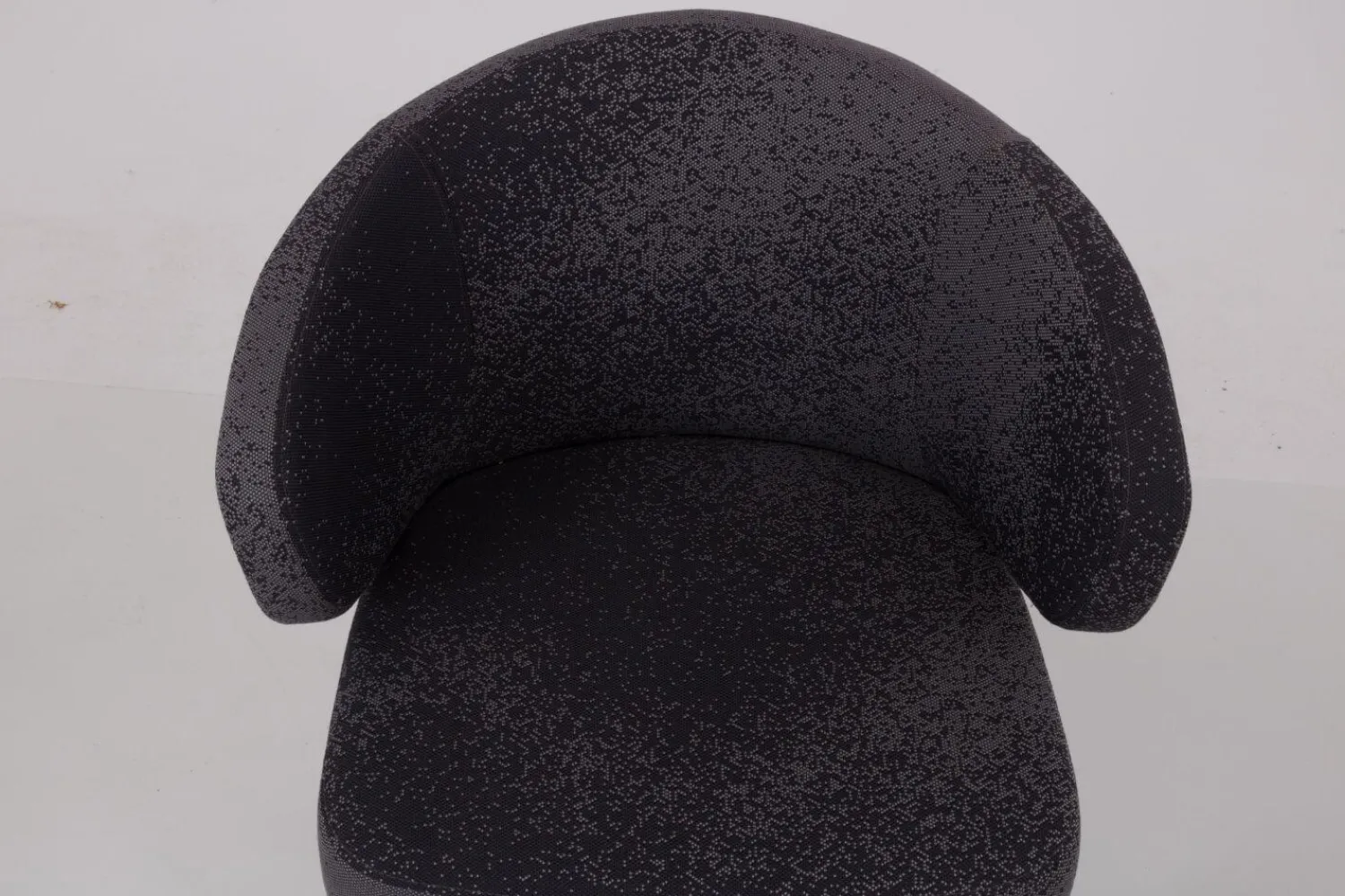 Werther Stuhlsets|6er-Set Stuhl George Stoff Milkyway Rohi Grau Gestell Holz Schwarz Mit Drehbeschlag