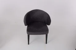 Werther Stuhlsets|6er-Set Stuhl George Stoff Milkyway Rohi Grau Gestell Holz Schwarz Mit Drehbeschlag