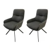 Venjakob Stuhlsets|2er-Set Stuhl Greta 2274 Stoff Innenschale Dallas Anthrazit Außenschale Enschede