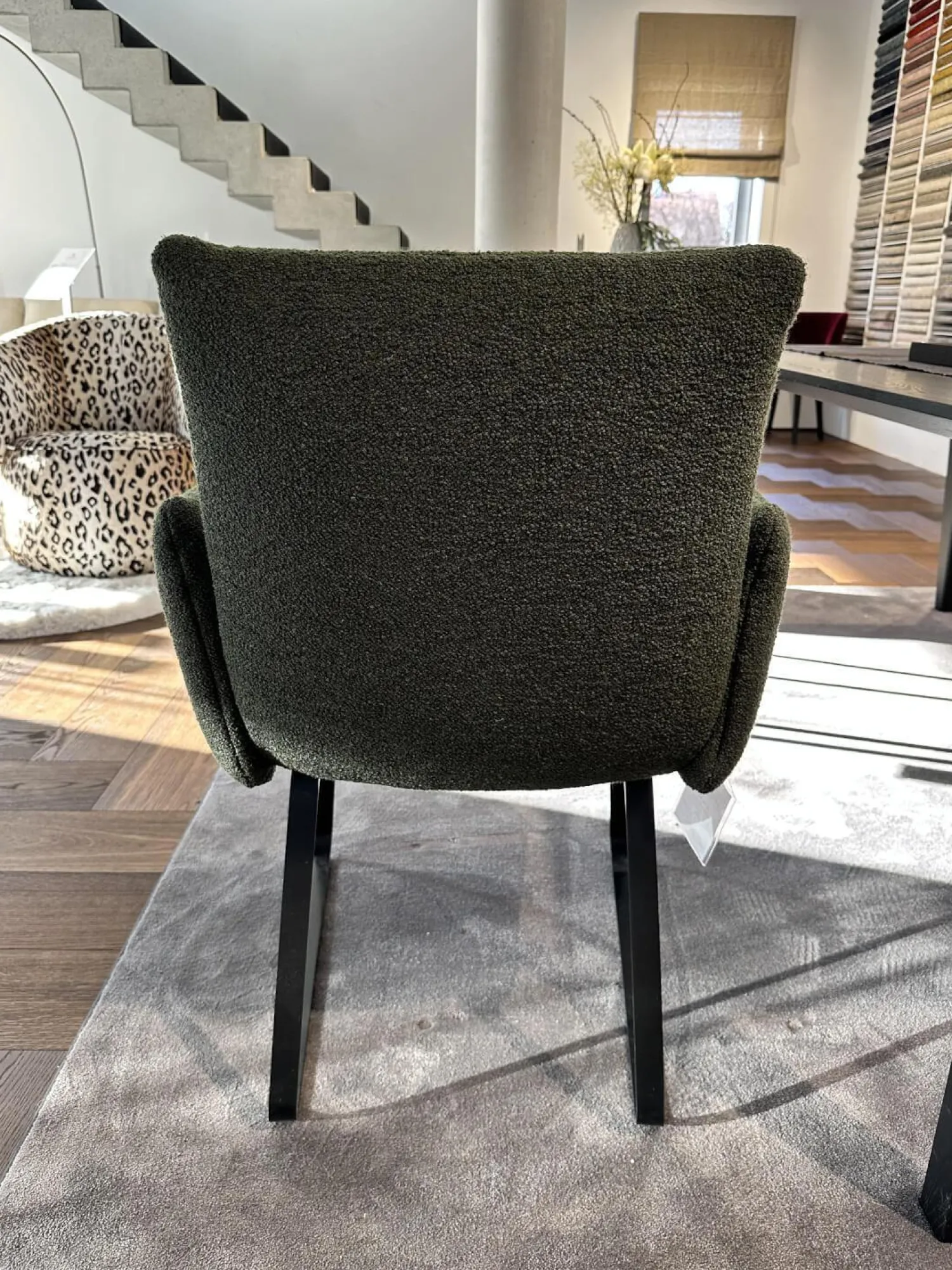 Bielefelder Werkstätten Stuhlsets|2er-Set Stuhl Heaven Dining Stoff Queen BW1775 311 Grün Metallgestell Kufe Schwarz