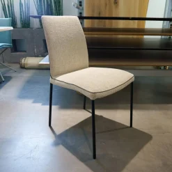 Christine Kröncke Stuhlsets|5er-Set Stuhl Jaro 100 Stoff Frozen Harmony Gestell Schwarz