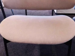 More Stuhlsets|2er-Set Stuhl Luz Stoff Sahara Beige Gestell Schwarz