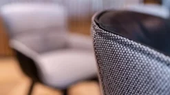 Freifrau Stuhlsets|4er-Set Stuhl Marla Armchair Low Bezug Stoff Opera Pepper Marla Armchair High Bezug Leder Orient Ebony 80001