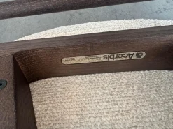 Acerbis Stuhlsets|6er-Set Stuhl Med Stoff G Moss 04 R648 Beige Gestell Nussbaum Dunkel Gebeizt