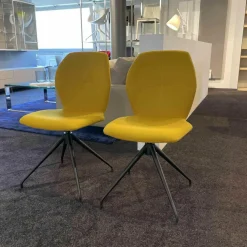 Mobitec Stuhlsets|2er-Set Stuhl Mood 91 Stoff Orlando Mustart 164 Sternfuß