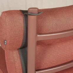 Kettal Gartenstühle|2er-Set Stuhl Outdoor Roll Stoff 308 Sandstone Laminate Gestell Sepia