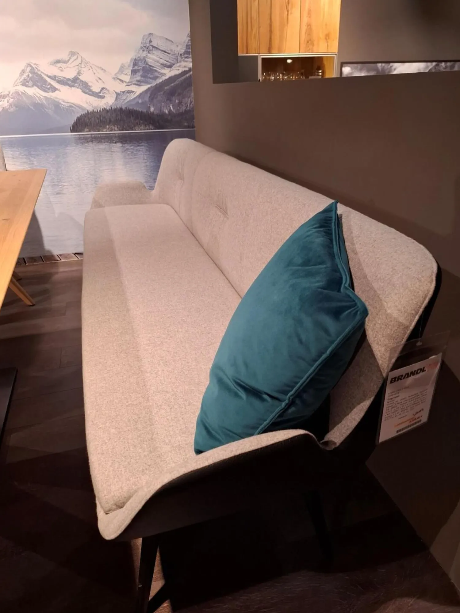 Voglauer Stuhlsets|4er-Set Stuhl Vgalvino Außen Leder Schwarz Innen Loden Grauweiß mit Bank