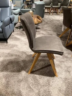 Natura Stuhlsets|6er-Set Stuhl Westmore Stoff Texel Schlamm Braun Grau