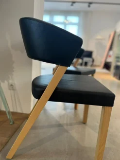 Girsberger Stuhlsets|2er-Set Stuhl Xeno Leder Donna Schwarz