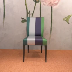 Puhlmann Stuhlsets|4er-Set Stuhlgruppe Lea Stoff Saarika Azure Buche Anthrazit