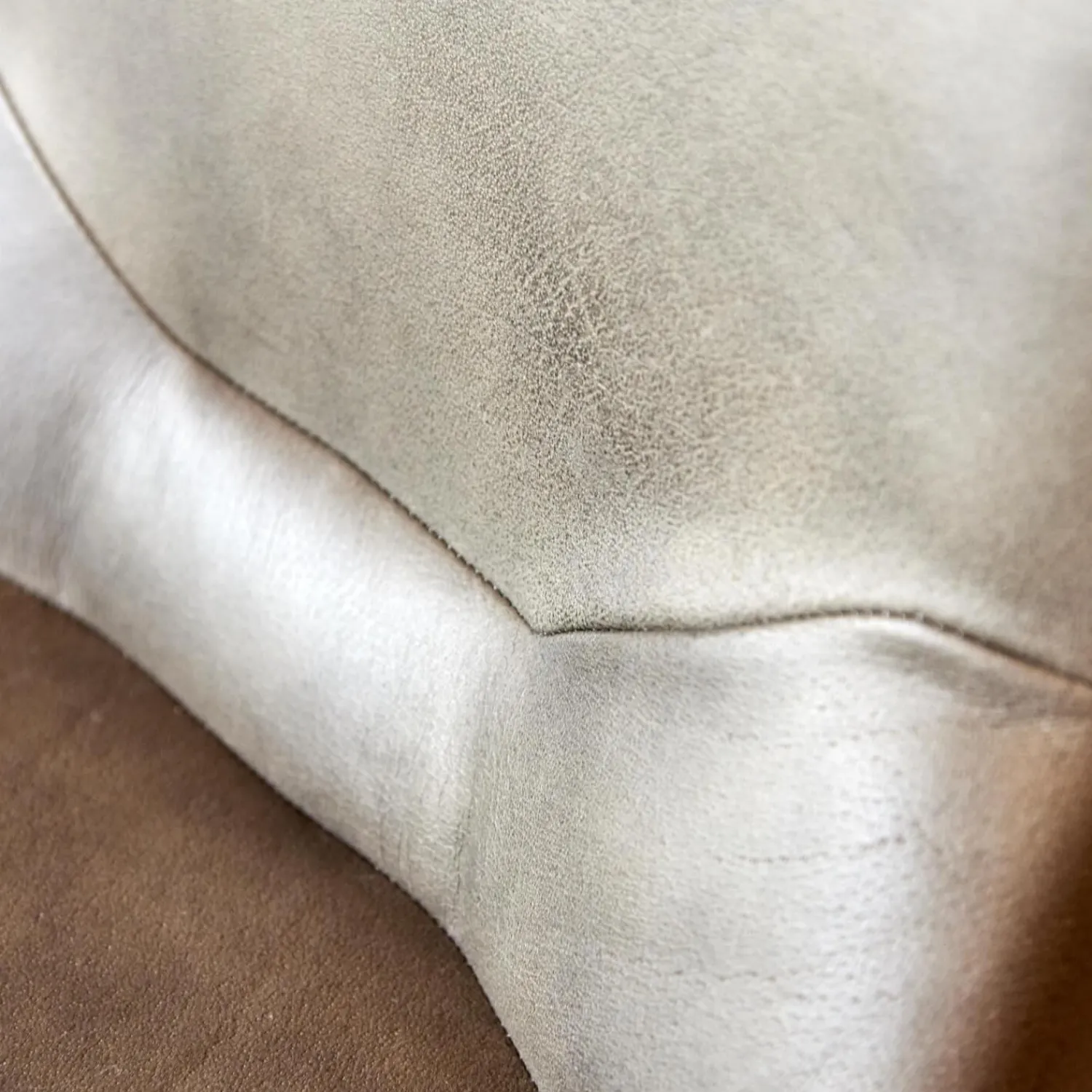 WK Wohnen Stuhlsets|6er-Stuhl Set WK 700 Leder Dakar Classic Greystone Gestell Edelstahl Quadratrohr