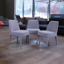 Maxalto Stuhlsets|3er-Stuhlgruppe Apta Febo Stoff Licata Grau