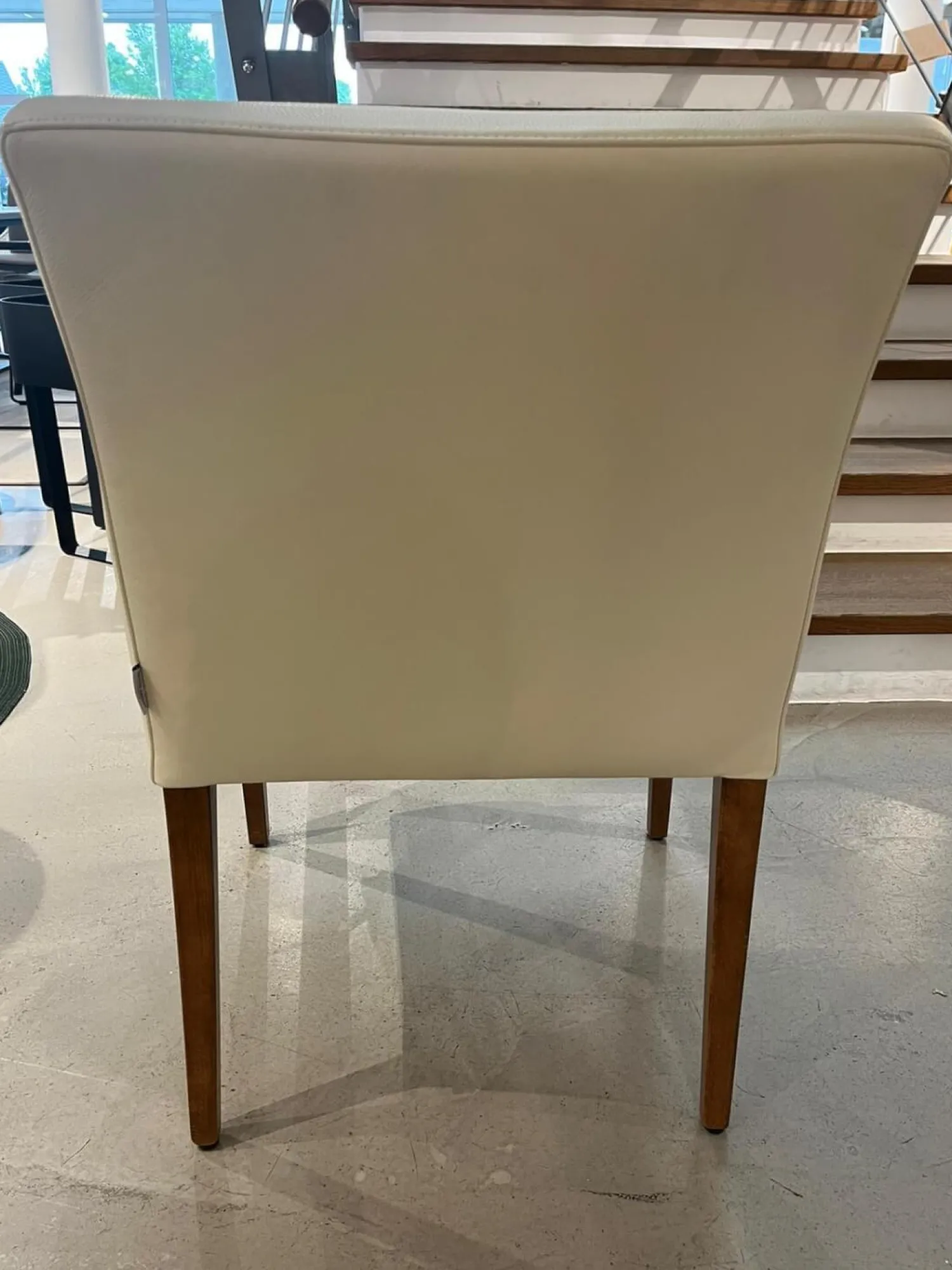 Christine Kröncke Stuhlsets|2er-Stuhl-Set Dinner Leder Comfort Offwhite Weiß