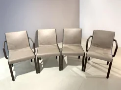 Molteni & C Stuhlsets|4er-Stuhlset Janet Leder Nocciola S1230 Kat. E