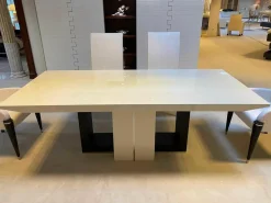 Turri Stuhlsets|6er-Stuhlset Ouvertüre Stoff Creme Matt Füße Schwarz Lackiert