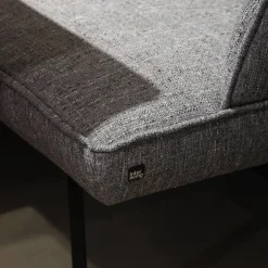 K+W Essgruppen|Essgruppe 5503 Tischplatte Asteiche Bianco Furniert Stoff Niagara Blue Blau