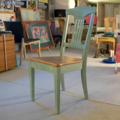 Rodam Essgruppen|Essgruppe Ausziehbar Tisch und 4 Stühle Catania Ahorn Pinie Mint