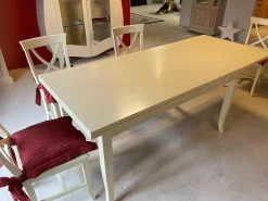 Tonin Casa Essgruppen|Essgruppe Classici per Eccellenza Weiß Schleiflack 1 Tisch 6 Stühle