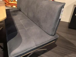 Koinor Essgruppen|Essgruppe Dining System Leder A India Omega Grau Und Leder A India Chili Rot Tisch Wildeiche Bianco Furniert Fuß Metall