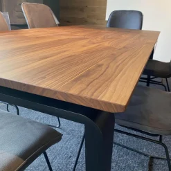 Gwinner Essgruppen|Essgruppe ET524 Kaia Tisch Nussbaum Natur mit 6 Stühle