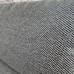 B&B Italia Essgruppen|Essgruppe Gio Outdoor Teak Antique Grey Stühle Bezug Stoff Ecate Blau Weiß