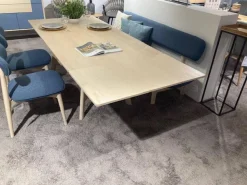 Anrei Essgruppen|Essgruppe Juna Esche Gebürstet Weiß-Geölt Tisch Stühle Bank