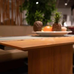 Musterring Essgruppen|Essgruppe MR 2000 Tisch Kernbuche Geölt Sockel Granit Mit Bank Und 2 Freischwingern