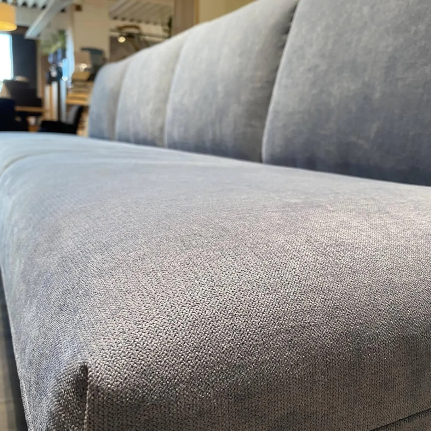 Wimmer Essgruppen|Essgruppe Signatura In Rustikal Asteiche Bianco Polsterbezug Grau Blau Mit 3 Stühlen Milo