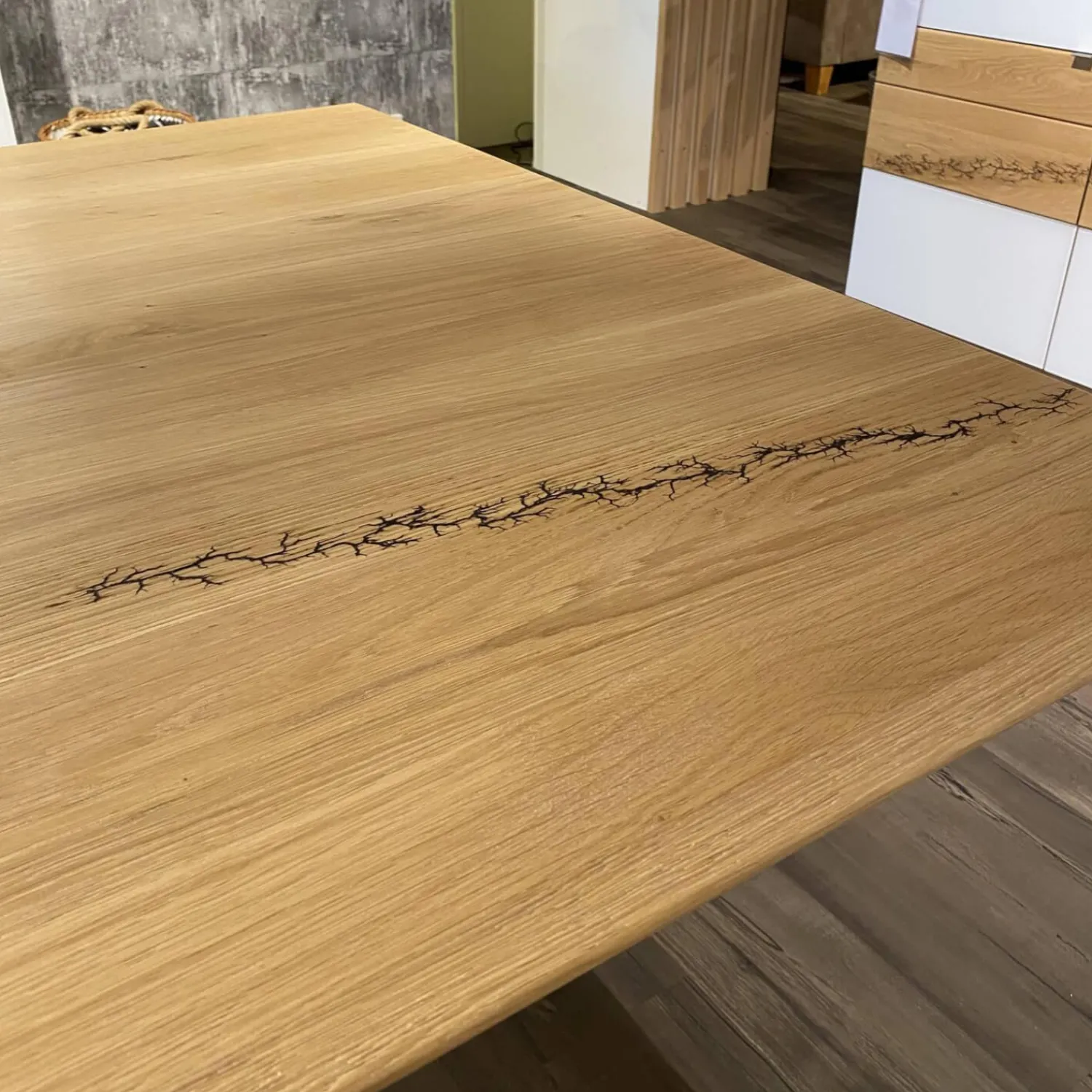 Wimmer Essgruppen|Essgruppe Signatura In Rustikal Asteiche Bianco Polsterbezug Grau Blau Mit 3 Stühlen Milo