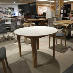 Skovby Essgruppen|Essgruppe SM 11 Und SM 52 Eiche Weiß Geölt Stoff Remix Sg2 163 Grau