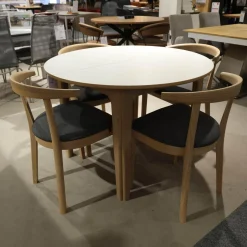 Skovby Essgruppen|Essgruppe SM 11 Und SM 52 Eiche Weiß Geölt Stoff Remix Sg2 163 Grau