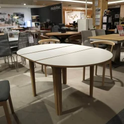 Skovby Essgruppen|Essgruppe SM 11 Und SM 52 Eiche Weiß Geölt Stoff Remix Sg2 163 Grau