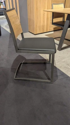 Wimmer Essgruppen|Essgruppe Terso Rustikale Asteiche Massiv Bianco Leder Colorado Anthrazit