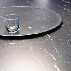 Maxalto Essgruppen|Essgruppe Tisch Astrum Marmor Maquinia Schwarz Matt mit 4 Stühlen Caratos