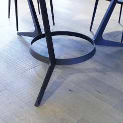 Maxalto Essgruppen|Essgruppe Tisch Astrum Marmor Maquinia Schwarz Matt mit 4 Stühlen Caratos