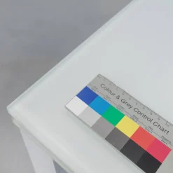 Bonaldo Essgruppen|Essgruppe Tisch Chat Lack Weiß Glas Weiß Ausziehbar mit 4 Stühlen Weiß