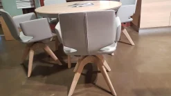 Team 7 Essgruppen|Essgruppe Tisch Flaye mit 4 Stühlen Aye Eiche Weißöl Massiv