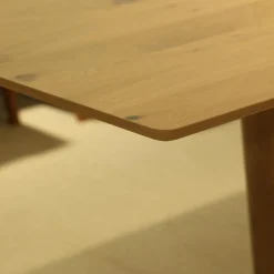 K+W Esstische|Esstisch 5503 5153 1D Eckholzfurnier Asteiche Bianco Lackiert