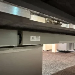 Draenert Esstische|Esstisch 1224 Adler II Stein Bootsförmig PG 2 Grigio Beola Sockel Edelstahl Oval Tischplatte Ausziehbar