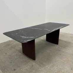 COR Esstische|Esstisch 3222 Ipa Platte Stein Tauern Schwarz Grün Geschliffen Wangen Stoff 10125 Bordeaux Rot