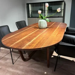 Rolf Benz Esstische|Esstisch 988-423 Nussbaum Massiv Farblos Lackiert