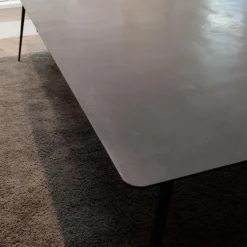 Extendo Esstische|Esstisch Spillo Platte Portland Grau Gestell Schwarz